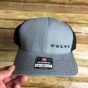 NWOT Volvo Richardson style 112 grey trucker cap